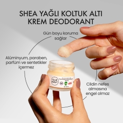 Doğal Krem Deodorant - Shea Yağı + Kakao Yağı 29 ml - Fermente Mutfağım (1)