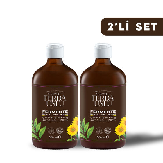 Fermente Sıvı Arap Sabunu -2 Adet- Kombucha Özlü 500 ml - 1