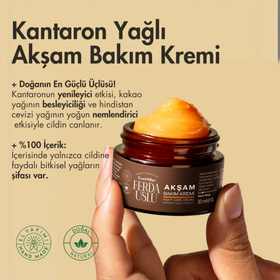 Kantaron Yağlı Akşam Bakım Kremi 3 Adet Nemlendirici, Onarıcı Yüz & Tüm Vücut 30 ml - 2