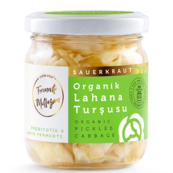 Organic Probiotic Pickled Cabbage 210 ml - Fermente Mutfağım