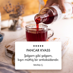 5' Li Pancar Kvass - Kırmızı Pancar + Şalgam + Mor Havuç Lakto Fermente İçecek 330 ml - 5